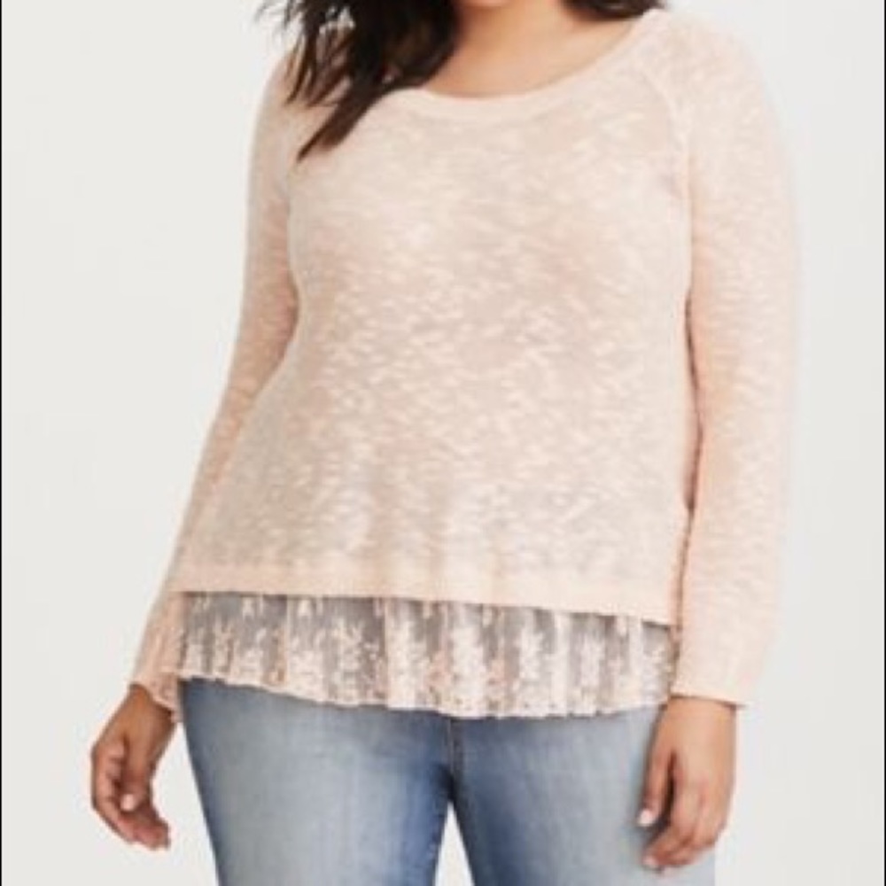 EUC Torrid Peach Sweater